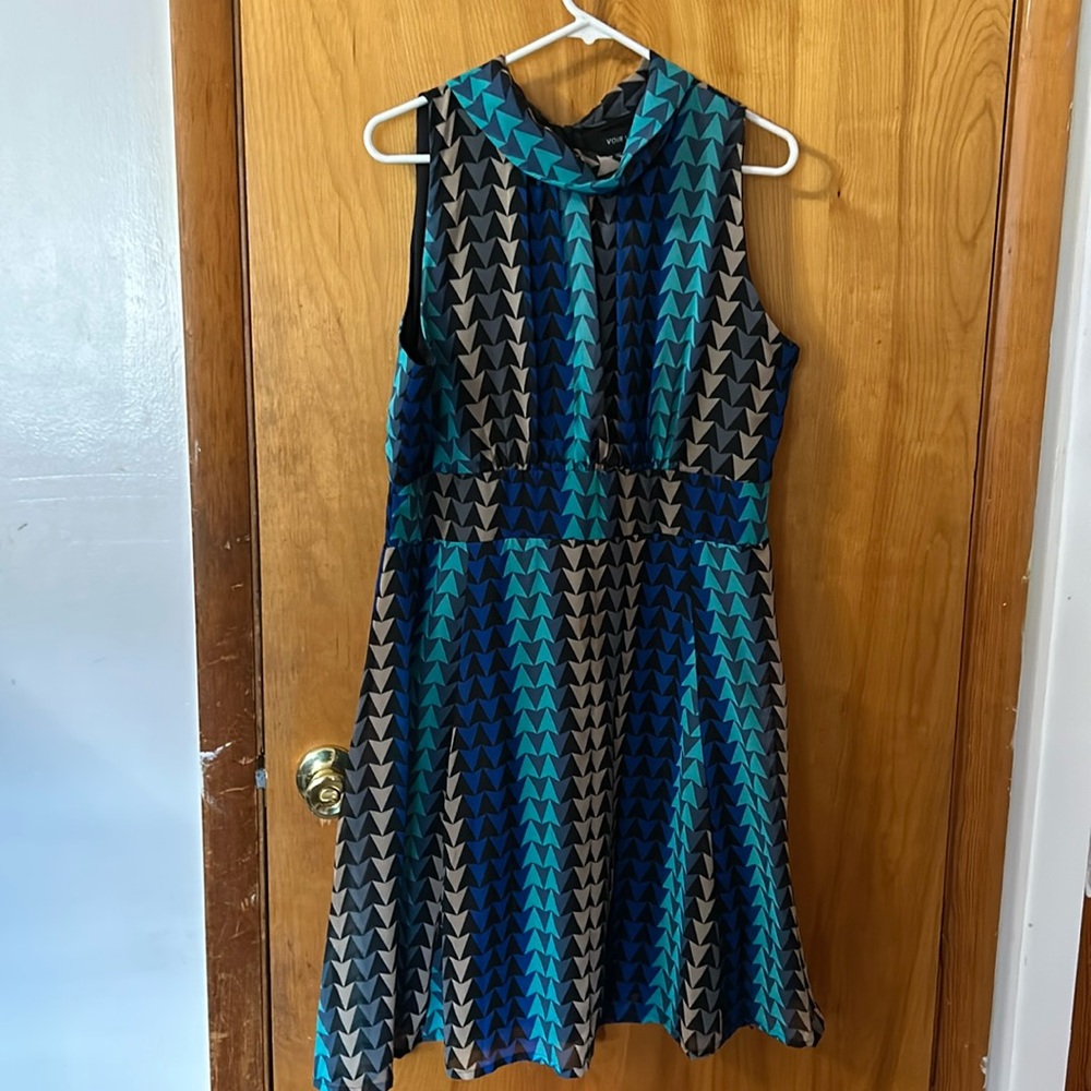 Halter top high neck cocktail dress